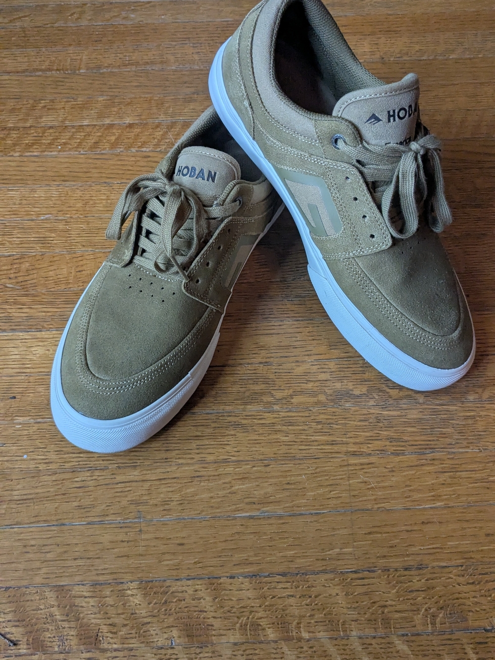 Emerica Olive/Tan Suede Skate Sneakers